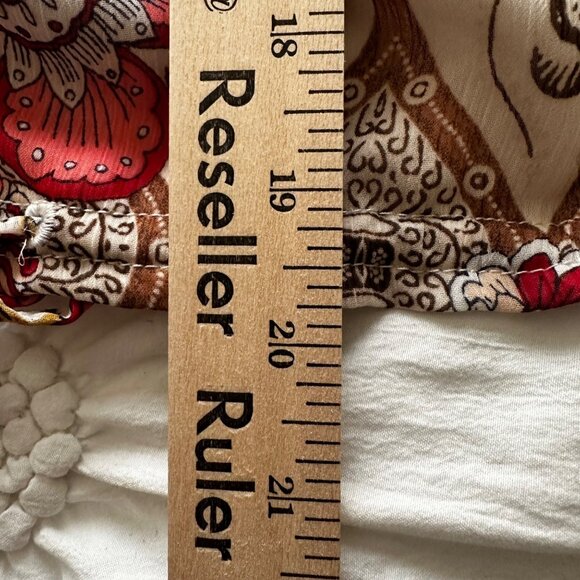 Tommy Hilfiger Women's Boho Floral Off-Shoulder Peasant Blouse Top L - Picture 8 of 10